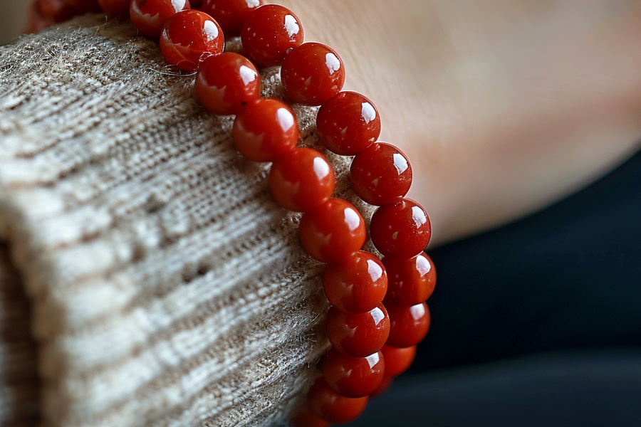 Energy Balancing Red Jasper Bracelet