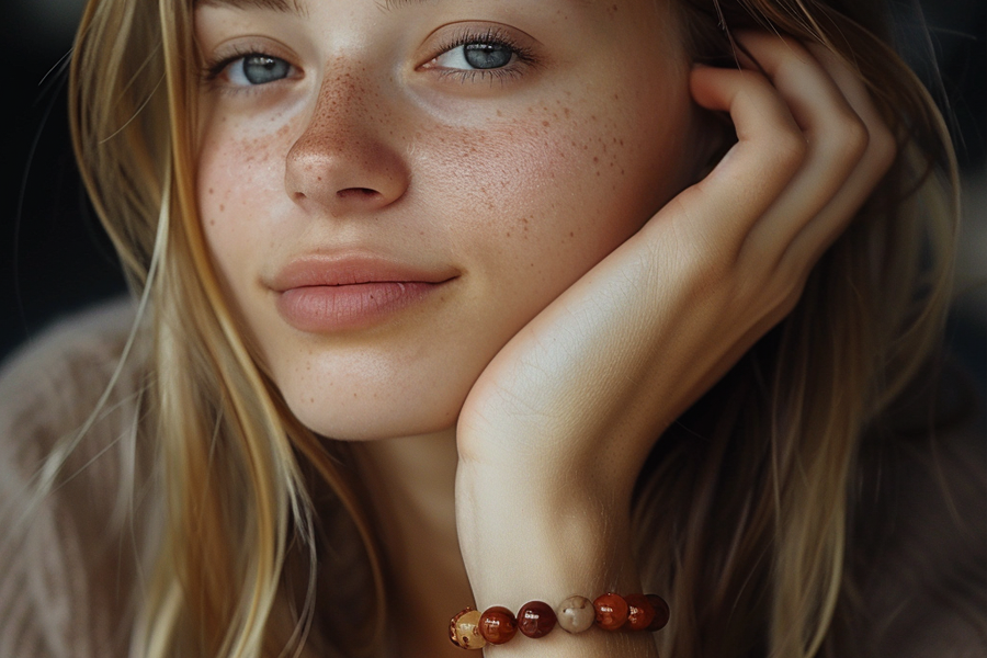 Energy Balancing Red Jasper Bracelet