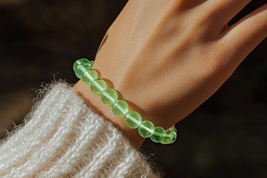 stone moldavite bracelet